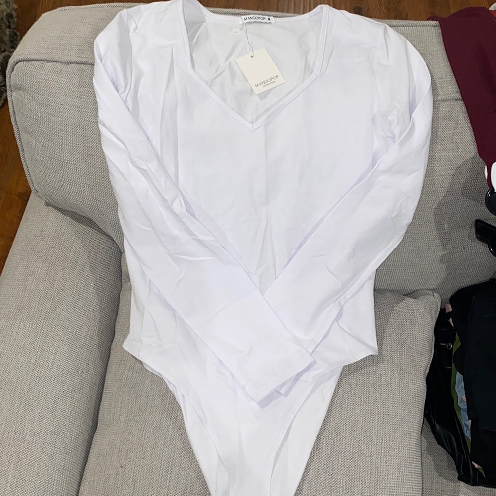 Brand new white body suit
